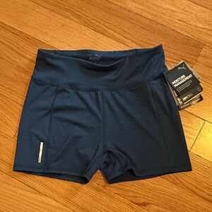 Puma Women's Dark Navy High-Waist Bike Shorts